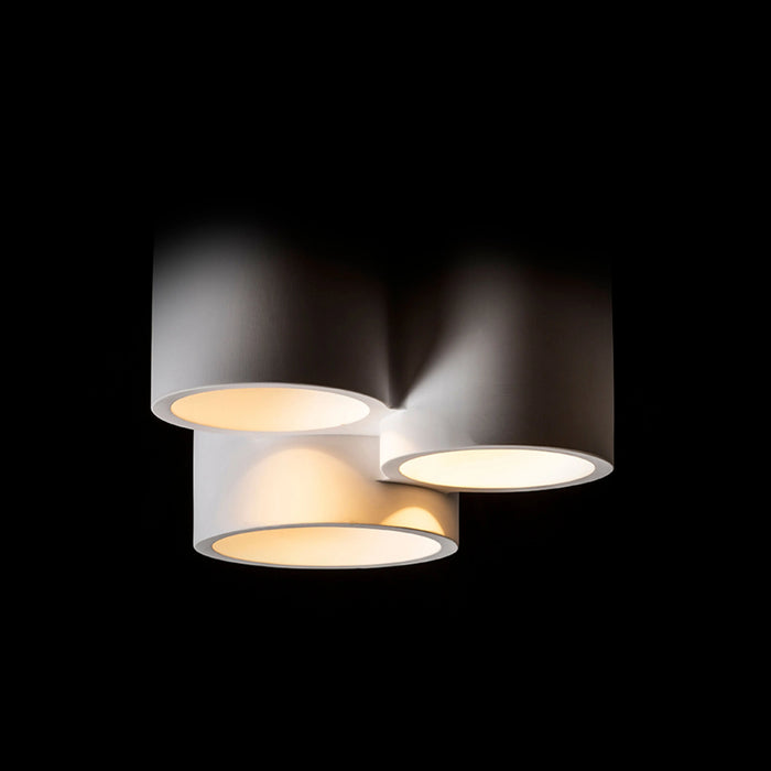 RENDL surface mounted lamp GINA III ceiling plaster 230V LED GU10 3x5W R13789 2