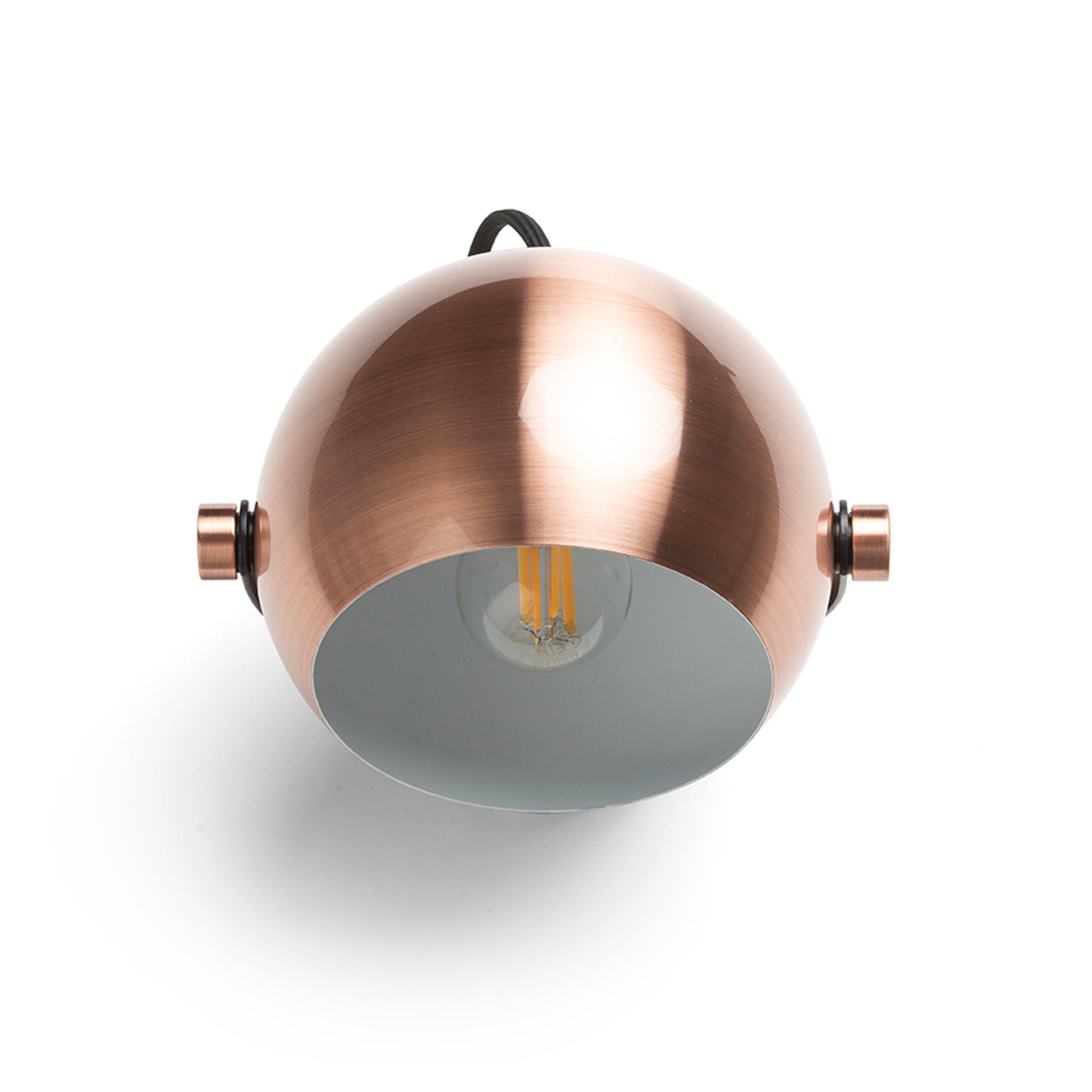 RENDL spotlight AGNETA surface mounted  brushed copper/black 230V LED E27 11W R13896 4