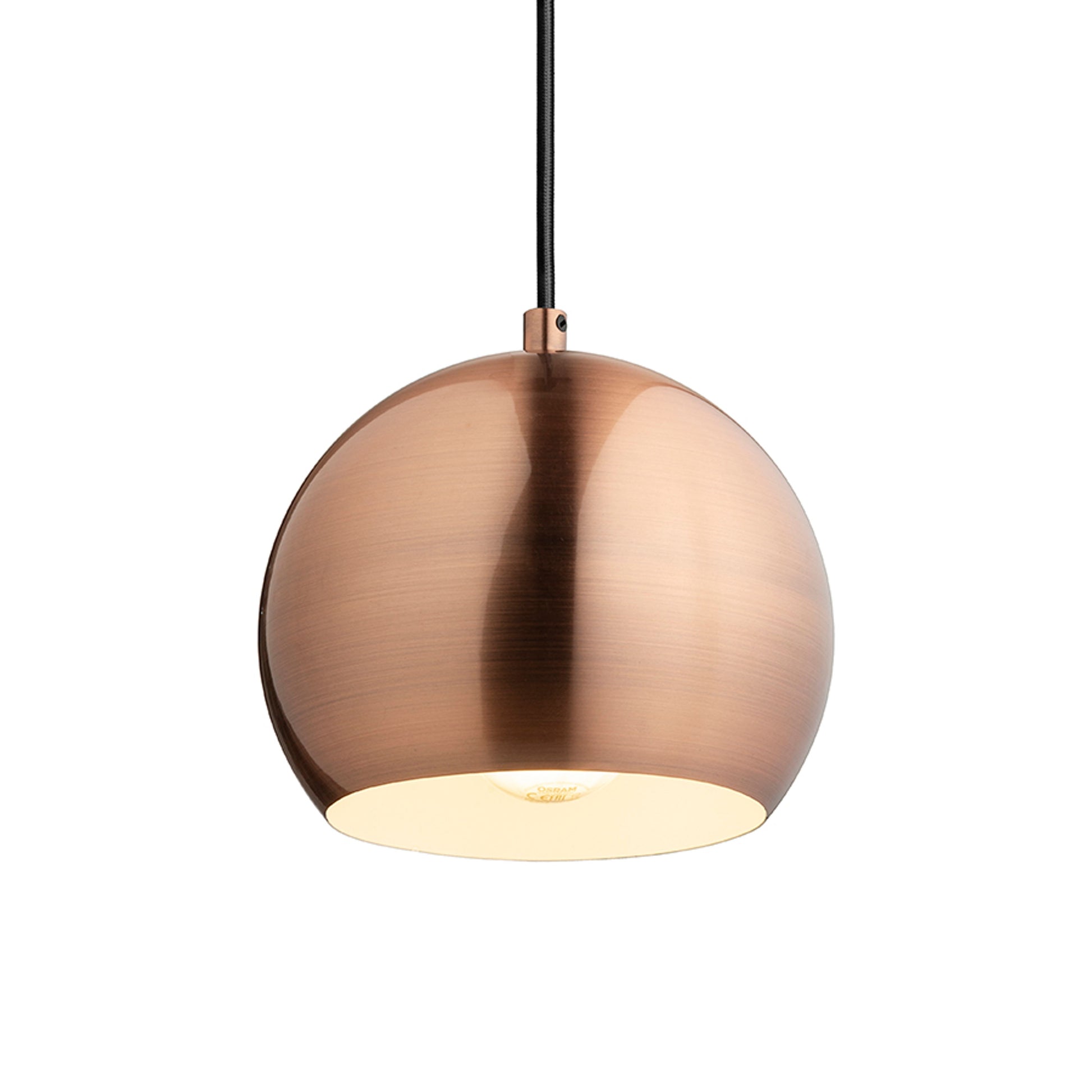 RENDL pendant lamp AGNETA pendant  brushed copper 230V LED E27 11W R13900 3
