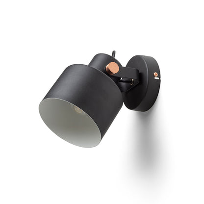 RENDL spotlight CELEIA surface mounted matte black brushed copper 230V LED E27 11W R13902 2
