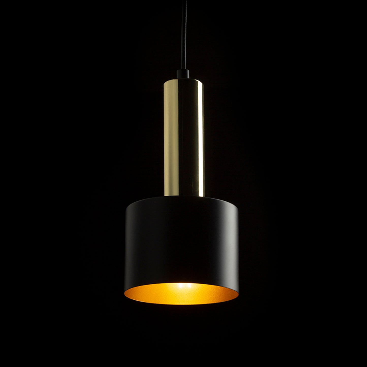 RENDL pendant lamp GIULIA 12 pendant black/gold brown brass 230V LED E27 11W R13909 4
