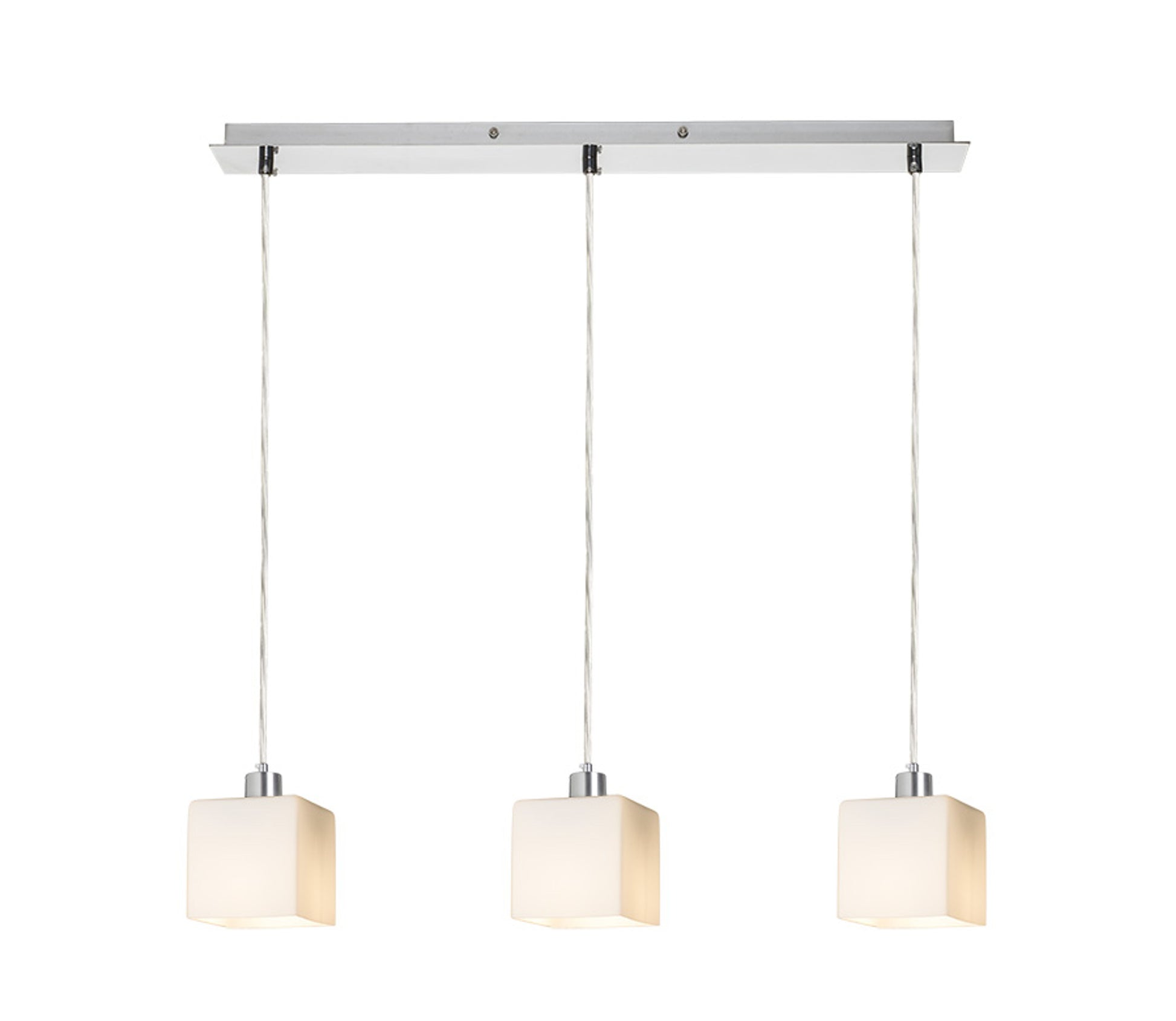 RENDL pendant lamp DADOS III 60 pendant  opal-colored glass/chrome 230V LED E27 3x11W R14020 2