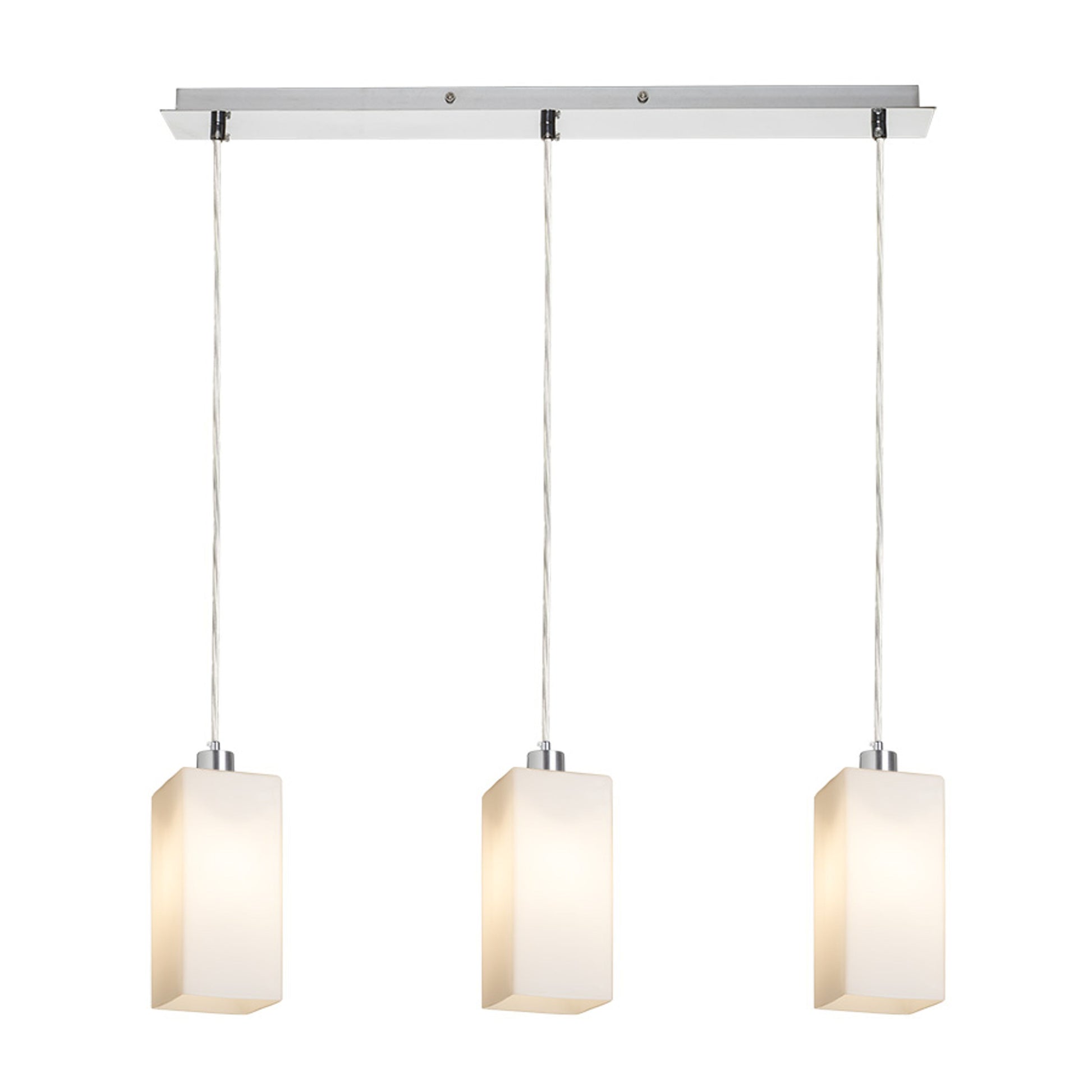 RENDL pendant lamp LIZ III 60 pendant  opal-colored glass/chrome 230V LED E27 3x15W R14024 2