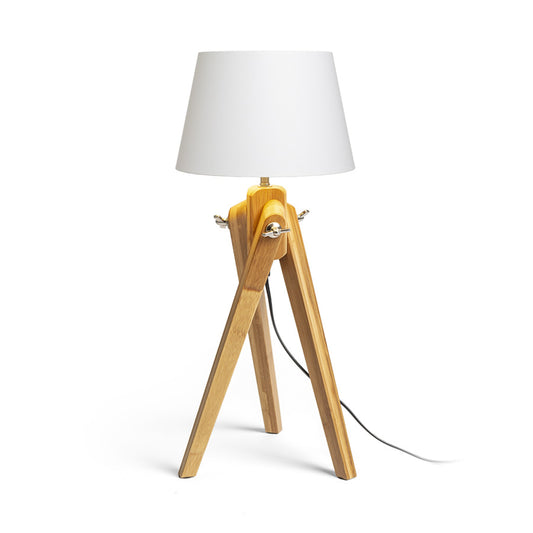 RENDL table lamp AMBITUS/ALVIS 24 table white bamboo 230V LED E27 11W R14040 1