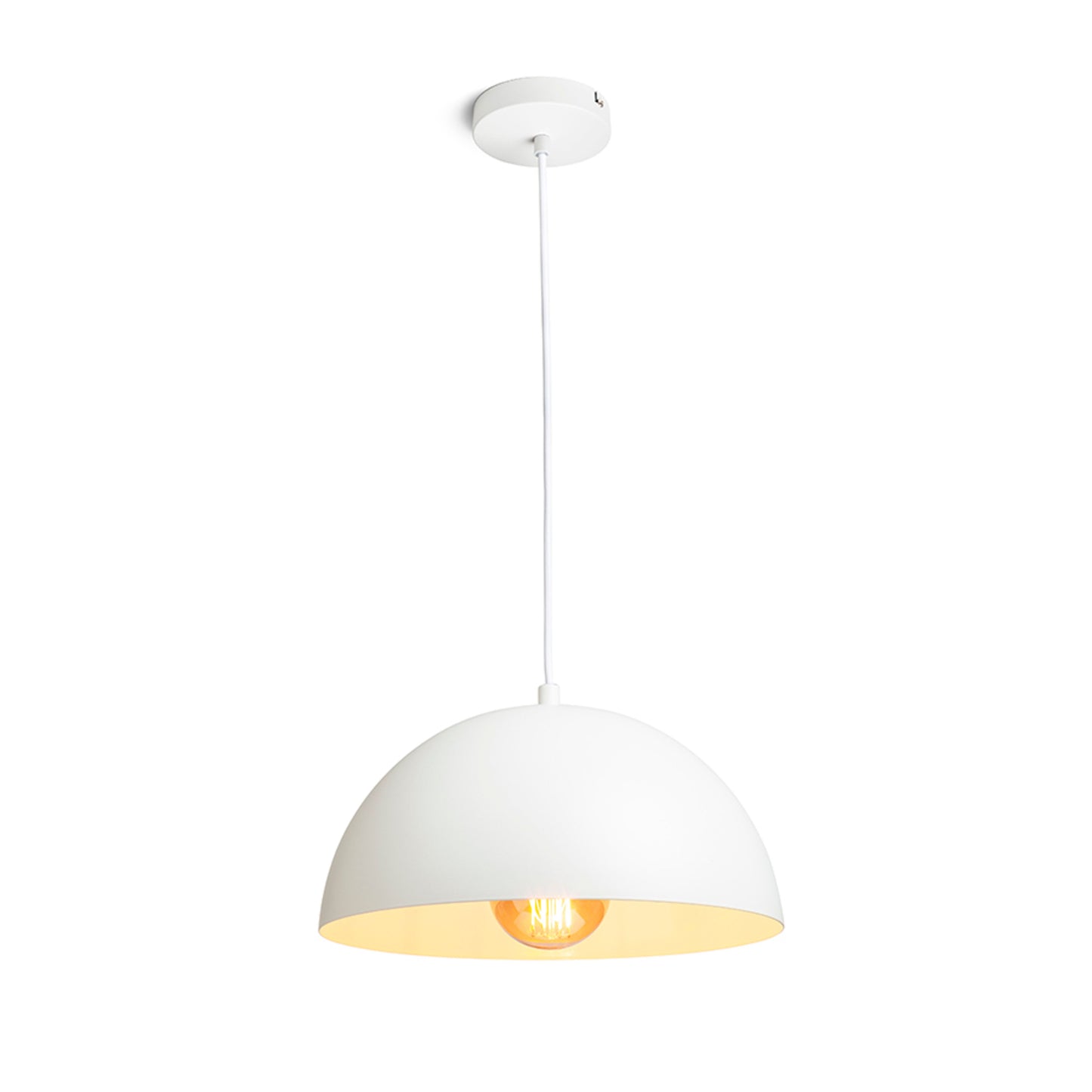 RENDL pendant lamp GLADYS 30 pendant white/white  230V LED E27 15W R14107 1
