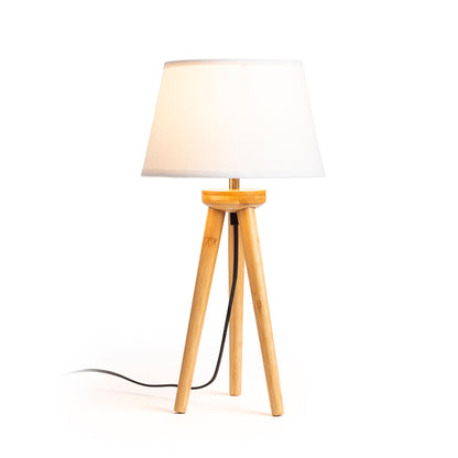 RENDL shades, shade bases, pendent sets BASCO table base bamboo 230V LED E27 15W R14146 4