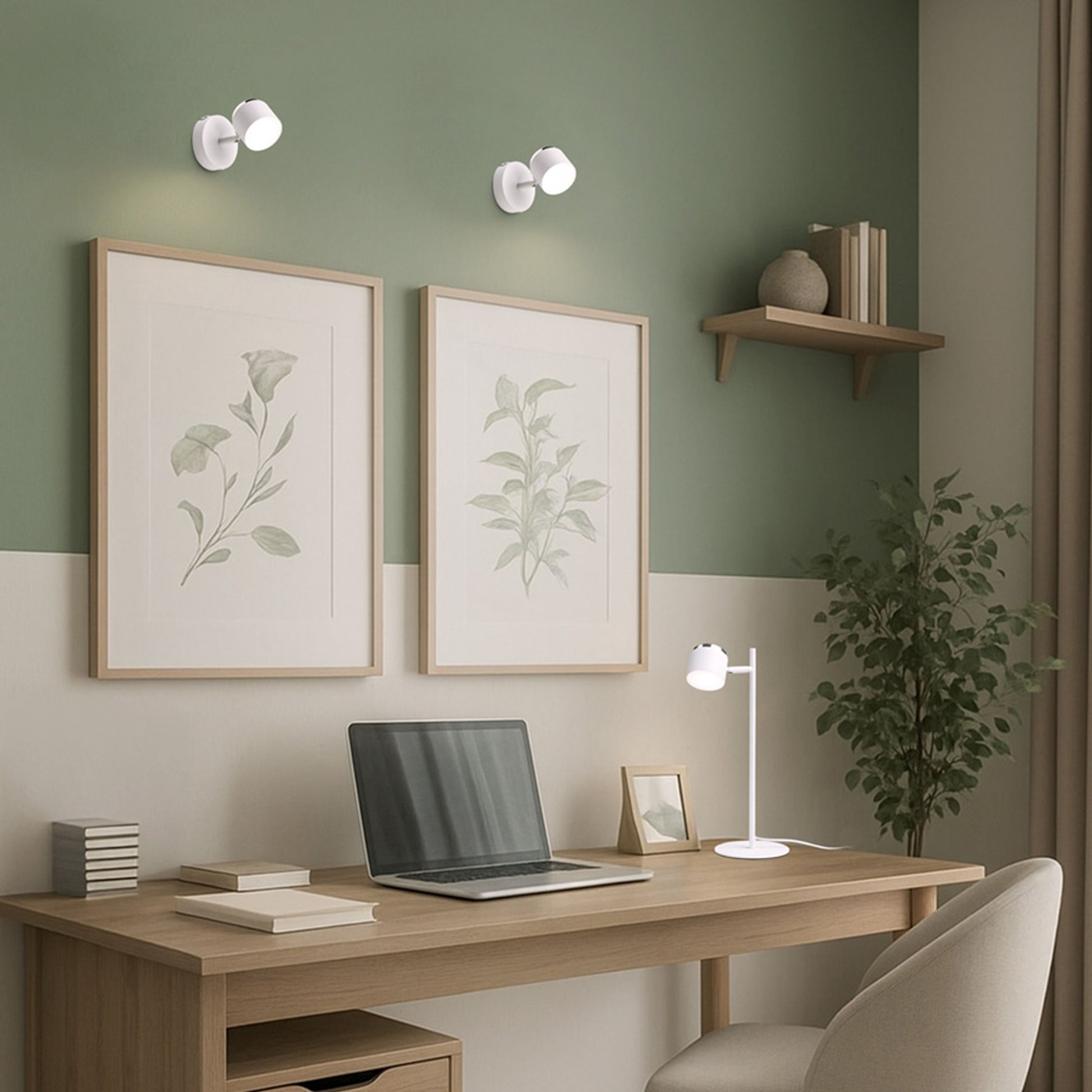 RENDL table lamp NOVA table white chrome/frosted acrylic 230V LED 4.2W 3000K R14274 7