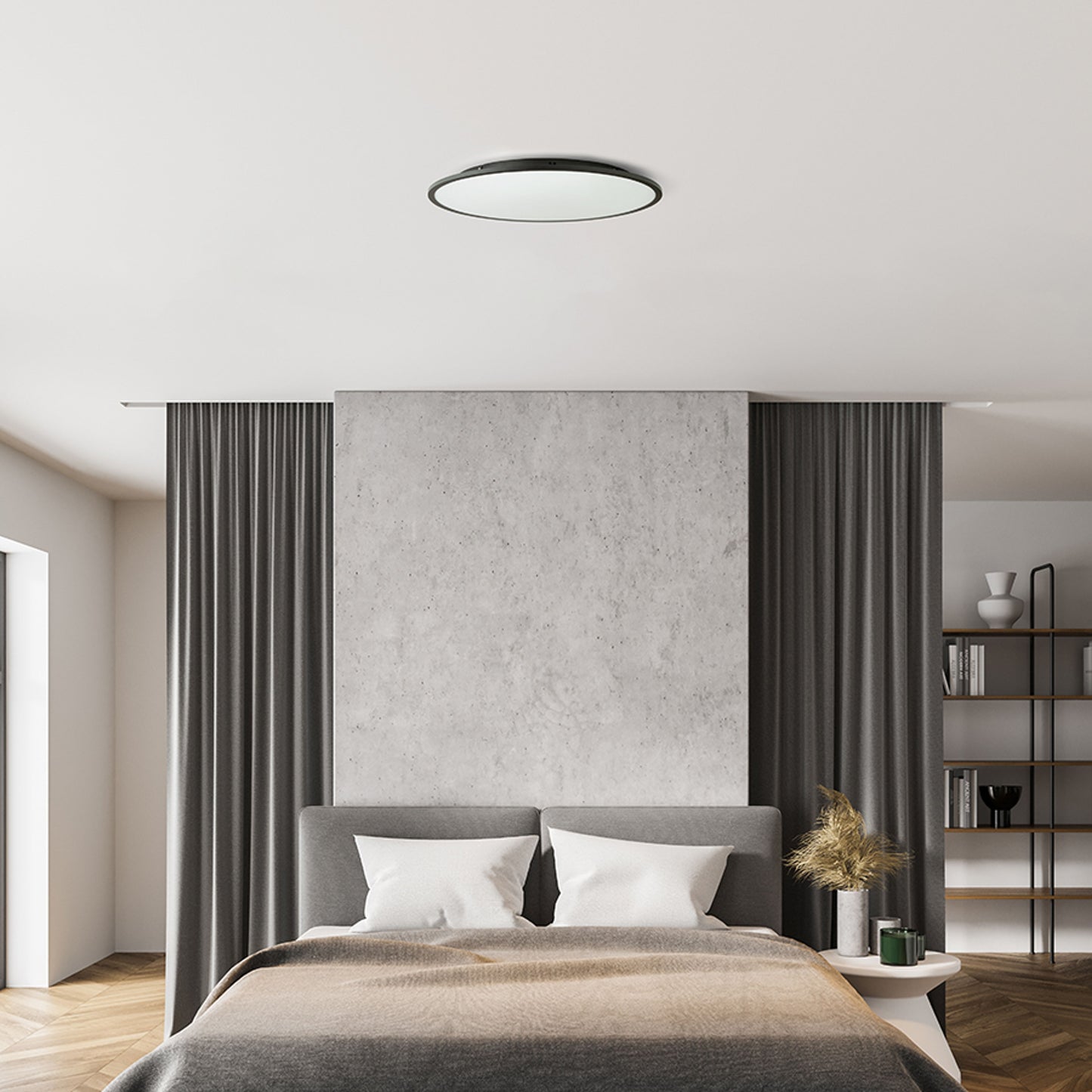 RENDL surface mounted lamp CIEL 59 DIMM ceiling black 230V LED 50W 3000K 4000K 6000K R14311 3