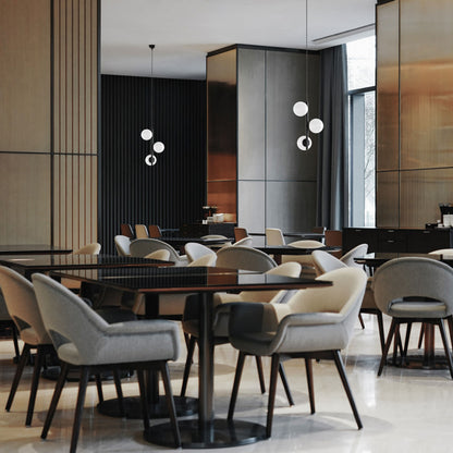 RENDL pendant lamp ETHERIA pendant black opal-colored glass 230V LED E27 3x11W R14484 8