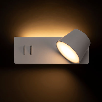 RENDL spotlight AMADEUS wall with backlighting white  230V LED 4+6W  3000K R14521 3