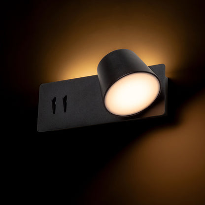 RENDL spotlight AMADEUS wall with backlighting black  230V LED 4+6W  3000K R14522 4