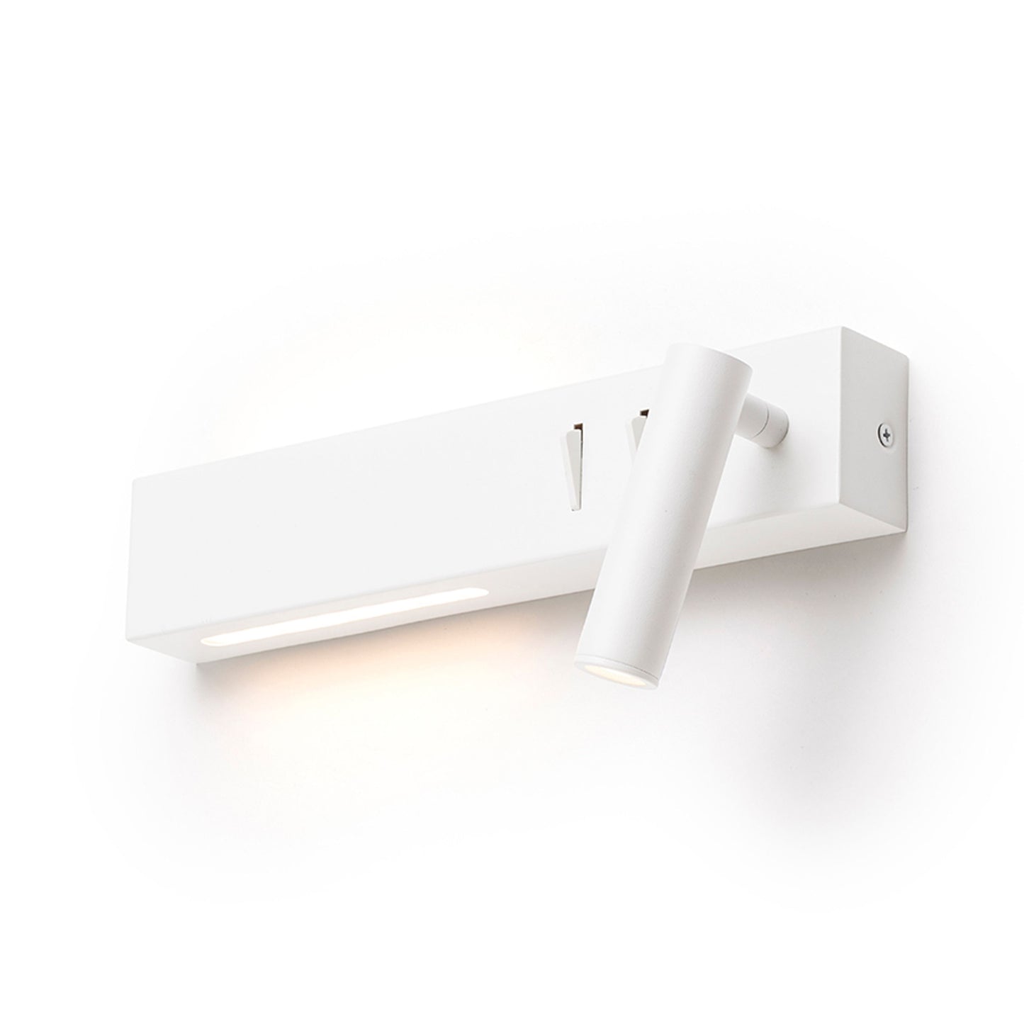 RENDL spotlight ODEON wall with backlighting white  230V LED 8+3W 30°  3000K R14523 11