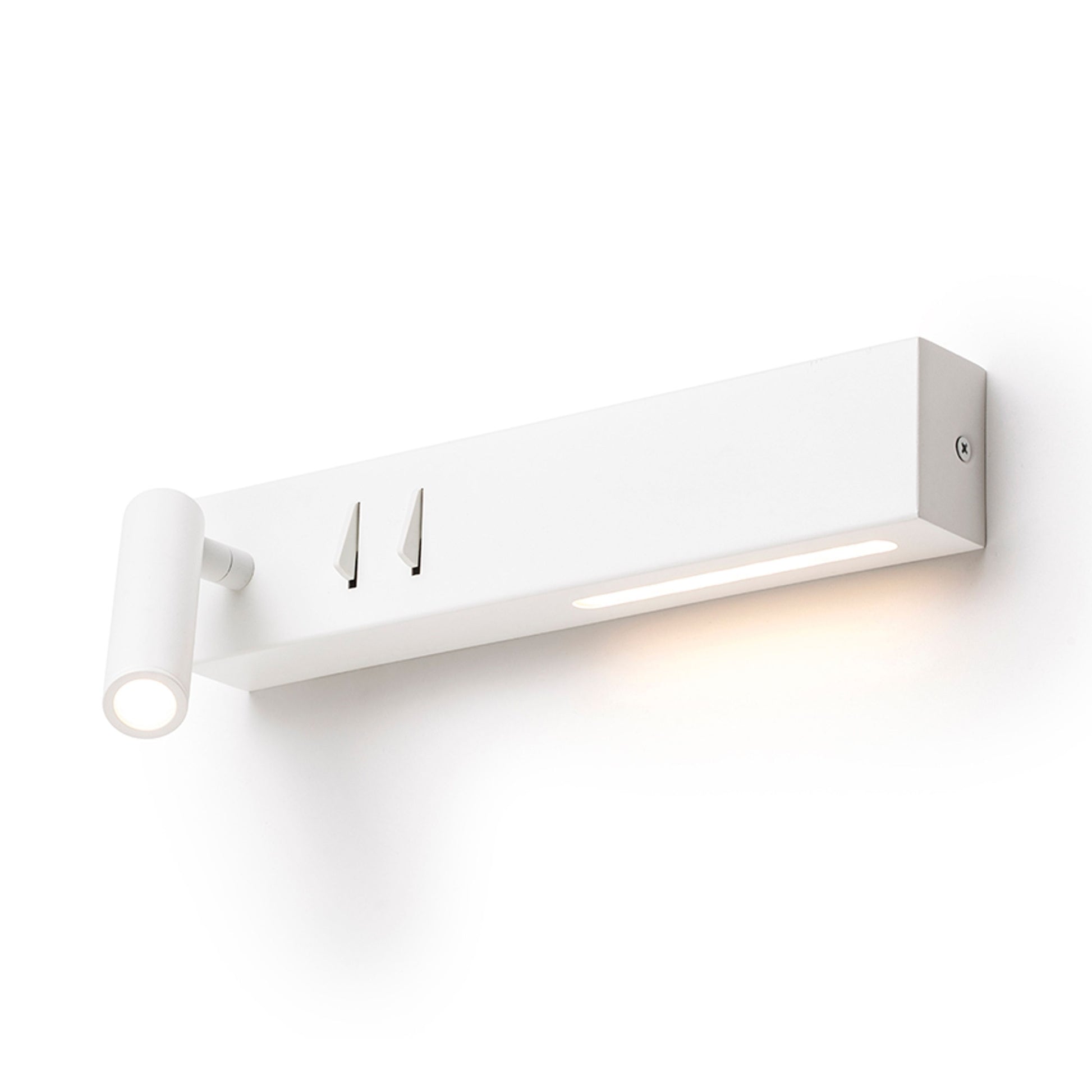 RENDL spotlight ODEON wall with backlighting white  230V LED 8+3W 30°  3000K R14523 7