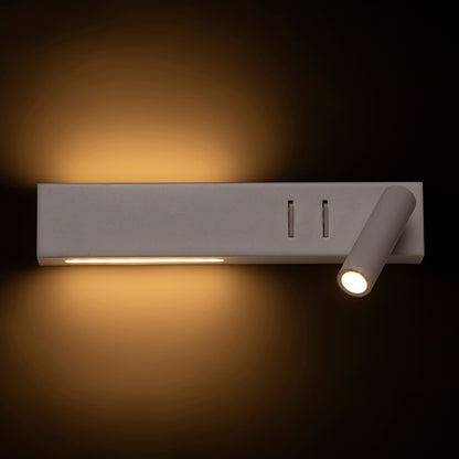 RENDL spotlight ODEON wall with backlighting white  230V LED 8+3W 30°  3000K R14523 8