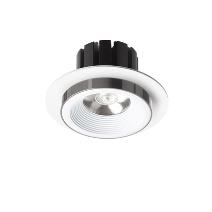RENDL recessed light SHARM R I recessed white black chrome 230V LED 10W 24° 3000K R14567 2