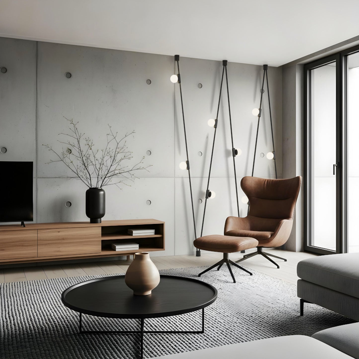 RENDL Belt system CIARA 10 for the VEGA/WAVE system black frosted acrylic 24V=   LED 6W  3000K 4000K 5700K R14594 10